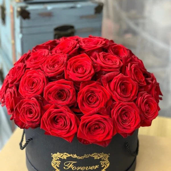 Red Rose Hat Box