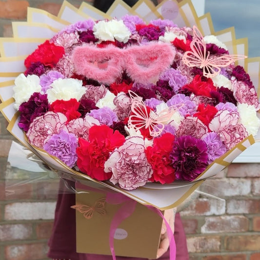 Pinks and purples Carnations